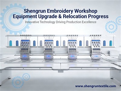 تعمل ورشة Shengrun للتطريز على تطوير المعدات ونقلها